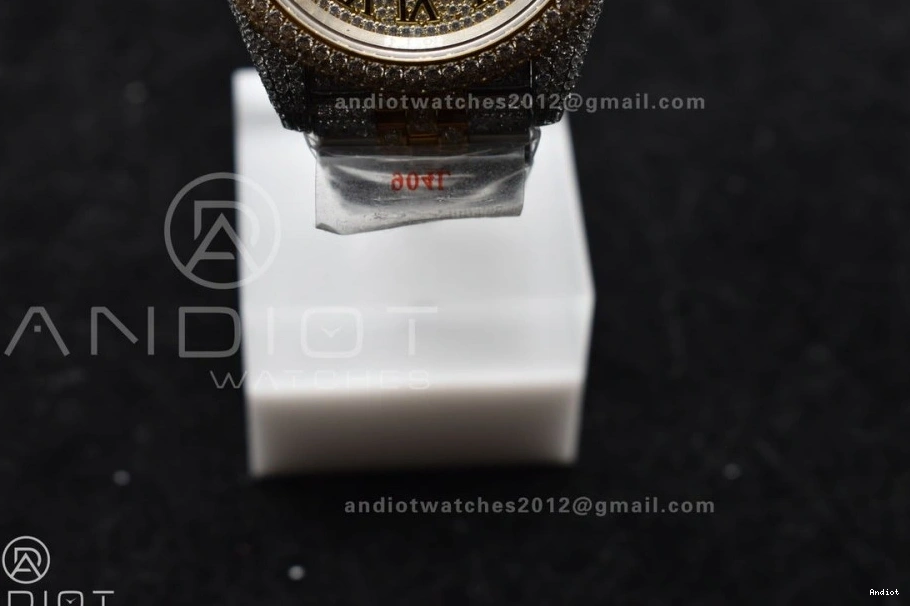 Gold Version Best 2 Tone Dial Diamond 41mm DateJust Yellow TWD Roman 0503